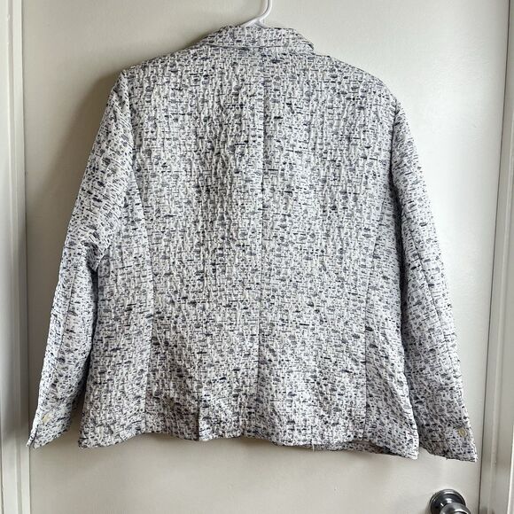 Lafayette 148 Women's Blazer Career Jacket Size 16 Textured Office Professional - Picture 2 of 9